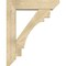 Ekena Millwork Merced Slat Rough Sawn Bracket w/ Offset Brace, Douglas Fir, 8"W x 34"D x 42"H BKT0806X34X42MRC06RDF - alternate 4